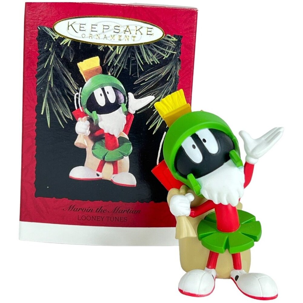 Hallmark Keepsake Ornament Marvin The Martian Looney Tunes 1996 Space Alien VTG